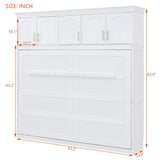 Murphy Modern Bed With Top Cabinets For Space Saving And Comfort