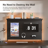 Clamp On Desk Pegboard With Single Monitor Stand