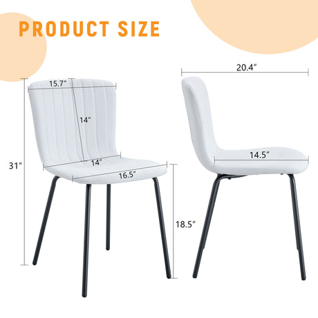 Luxury Minimalist Dining Chairs (Set of 4)