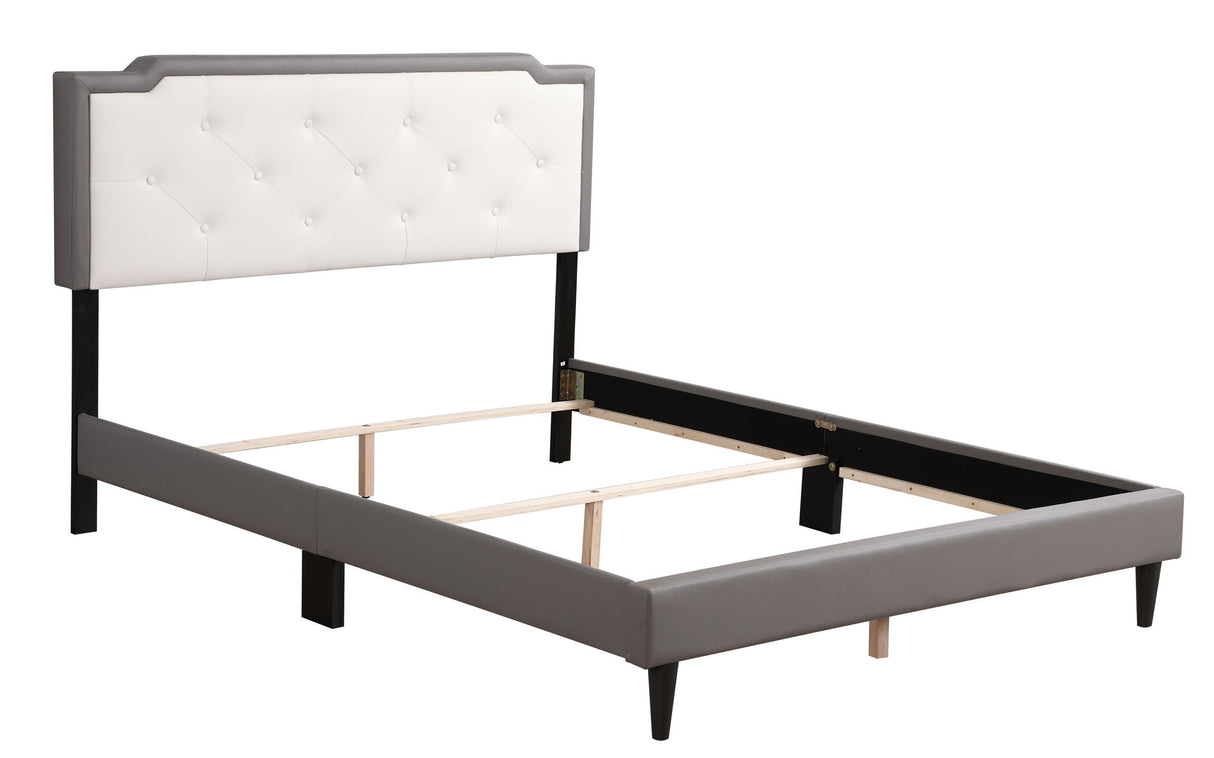 Deb - Queen Bed - Light Gray