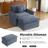 Modern Modular Sofa With Side Storage Pockets For Living Room