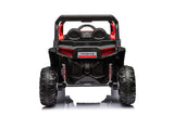 12V7A*1 30W*4 Four-Wheel Drive Leather Seat One Button Start, Forward And Backward, High And Low Speed, Music, Front Light, Power Display, Two Doors Can Open, 2.4G R / C, Seat Belt Four Wheel Absorber
