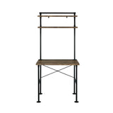 Ensata - Rustic Writing Desk - Black / Oak