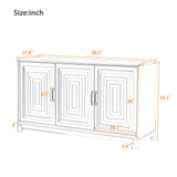 TV Stand For TVs Up To 65", Modern Entertainment Center Media Console Cabinet With 2 Spacious Storage Space