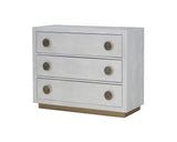 Anpu - Faux Crocodile Skin Console Cabinet - Silver