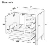 Traditional Bathroom Vanity Set With Soft Close Doors