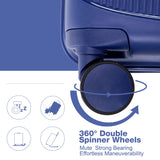 3 Piece Set Expandable Hardshell Suitcase Double Spinner Wheels