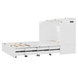 Murphy Bed With Drawer And A Set Of Sockets & USB Ports, Pulley Structure Design