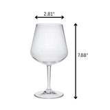 Lexington Tritan - Plastic Wine Glasses (Set of 4), Unbreakable, Bpa Free, 20Oz - Clear