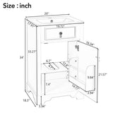 Elegant Bathroom Vanity With Ceramic Sink, Soft Close Door, Adjustable Shelf