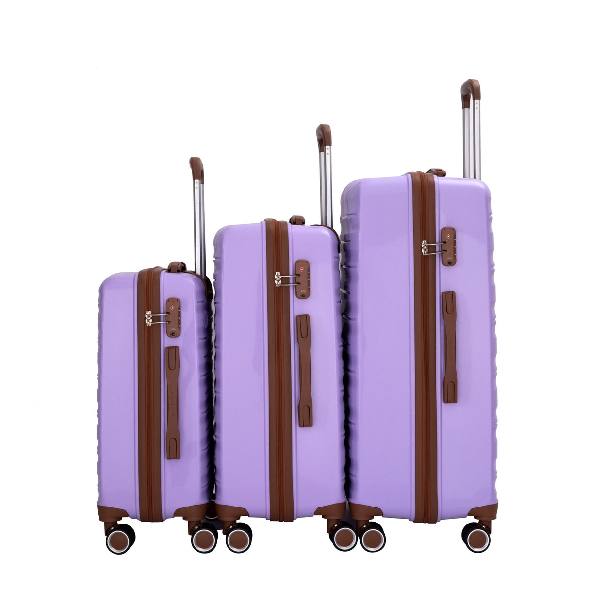 5 Piece Set Hardshell Carry On Luggage Set With Tsa Lock