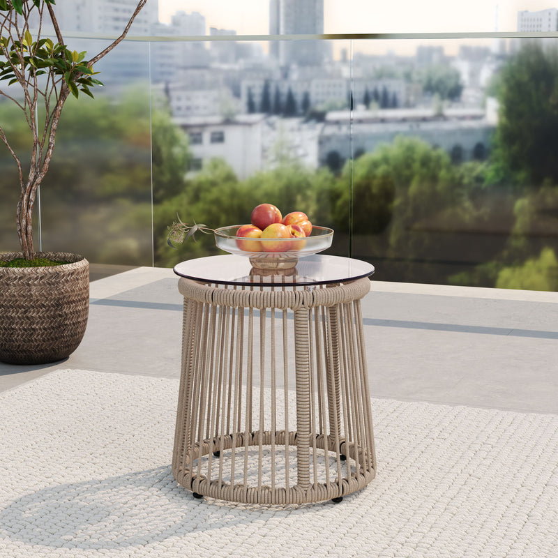 Moonstone - Side Table - Light Brown