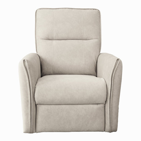 Asheville - Suede Recliner Chair - Cream