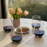 Halo - Oval Hi Ball Tritan Plastic Drinking Glasses, Bpa Free, 20Oz (Set of 4) - Clear