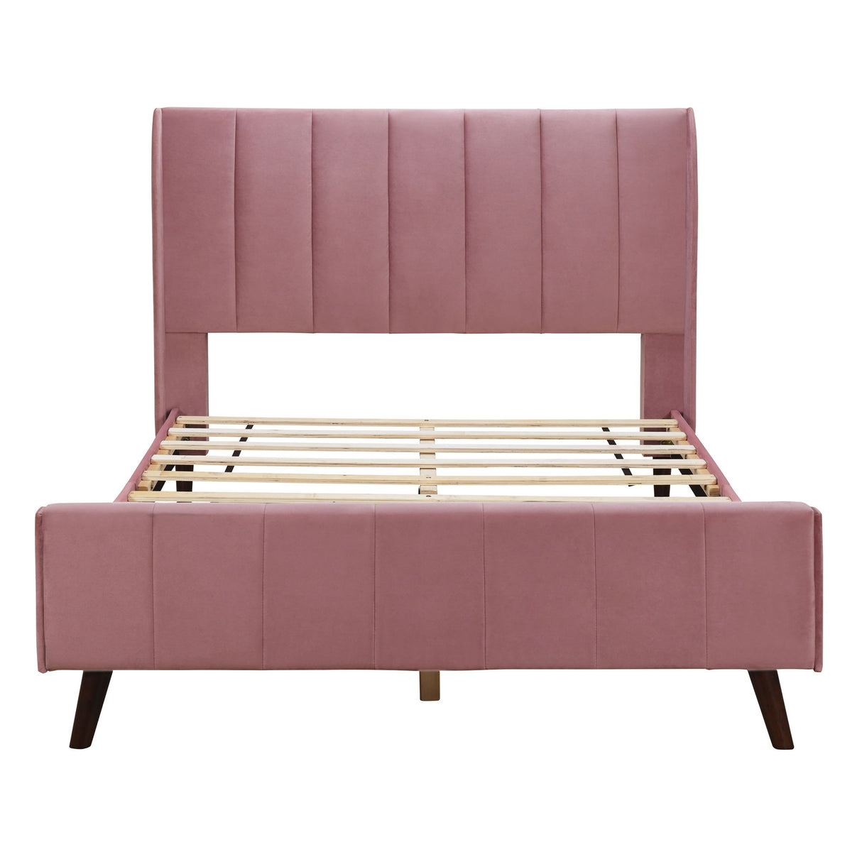 Upholstered Platform Bed Velvet