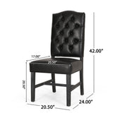 Elegant Dining Chair With Button Tufted Design