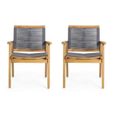 Outdoor Dining Chair (Set of 2) - Dark Gray