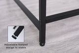 Console Table Narrow Modern Entryway Table Small Behind Couch Table Skinny Sofa Table Hallway Table For Living Room - Black