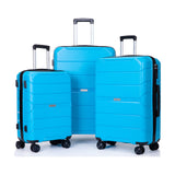 Hardshell Suitcase Spinner Wheels Lightweight Durable Suitcase With Tsa Lock, 3 Piece Set