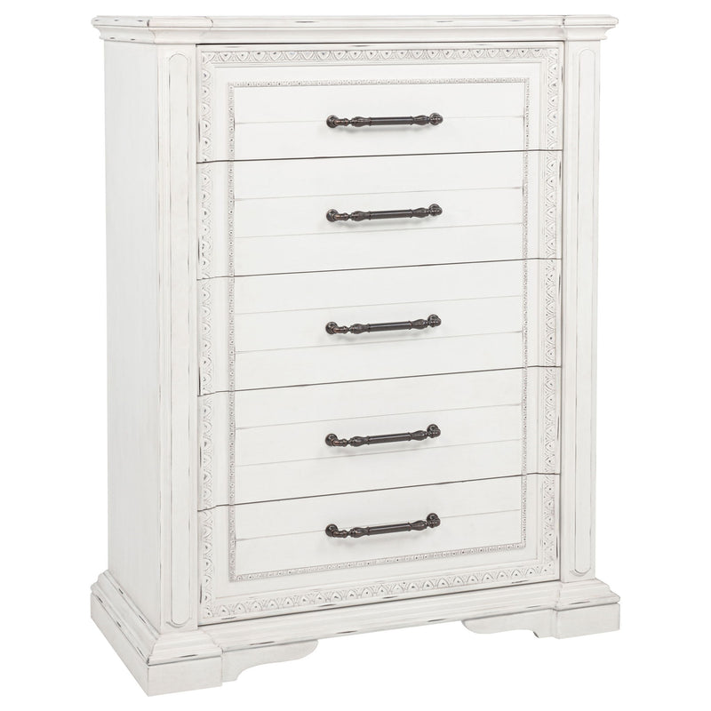 5 Drawer Bedroom Chest Of Drawers - Vintage