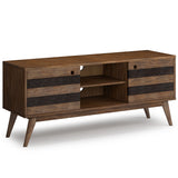 Clarkson - Low TV Stand - Rustic Natural Aged Brown