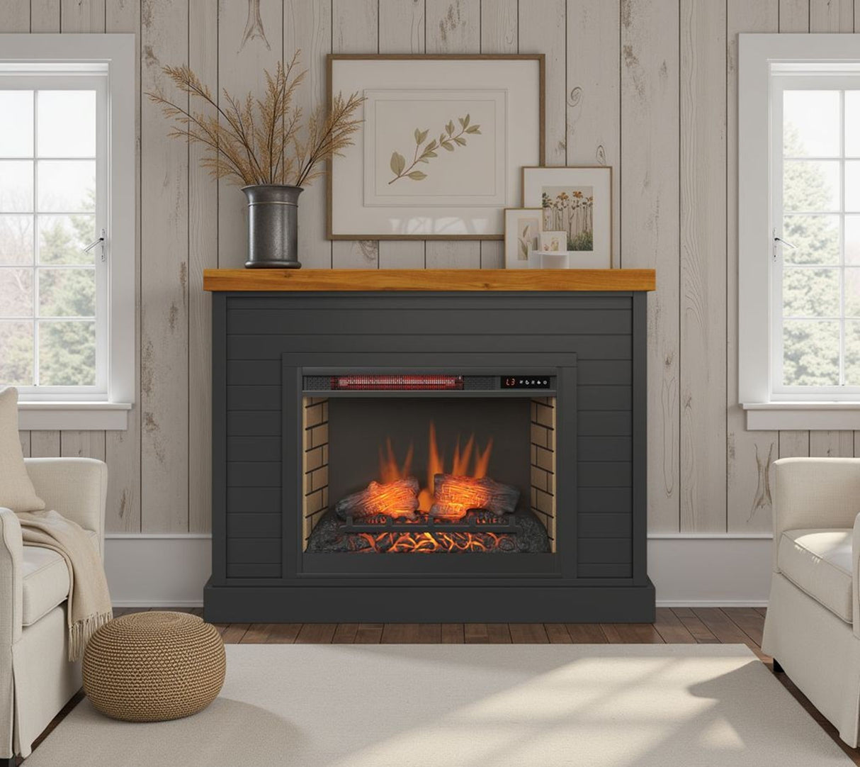 Washington - 48" Fireplace With Mantel
