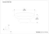Charmaine - Cast Aluminum Coffee Table - Black