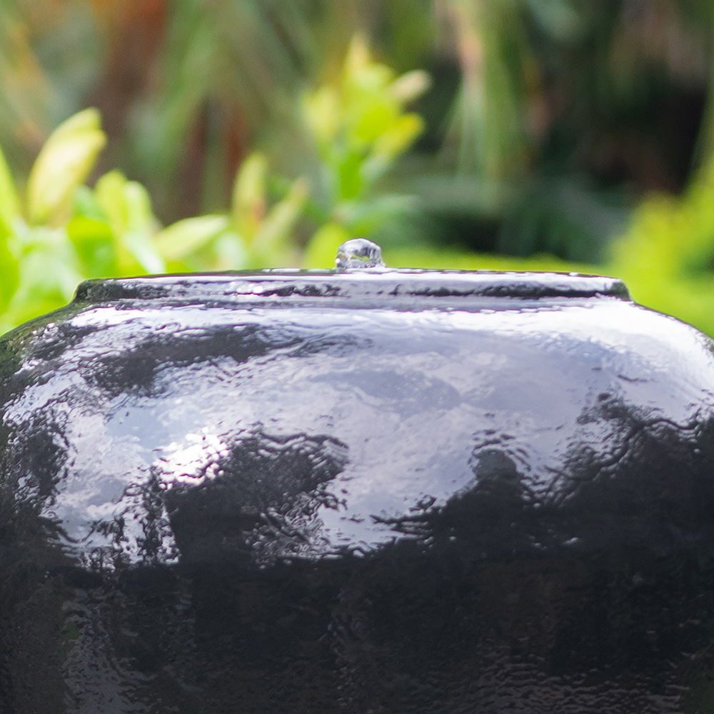 Heavy Outdoor Cement Fountain Antique, Cute Unique Urn Design Water Feature For Home Garden