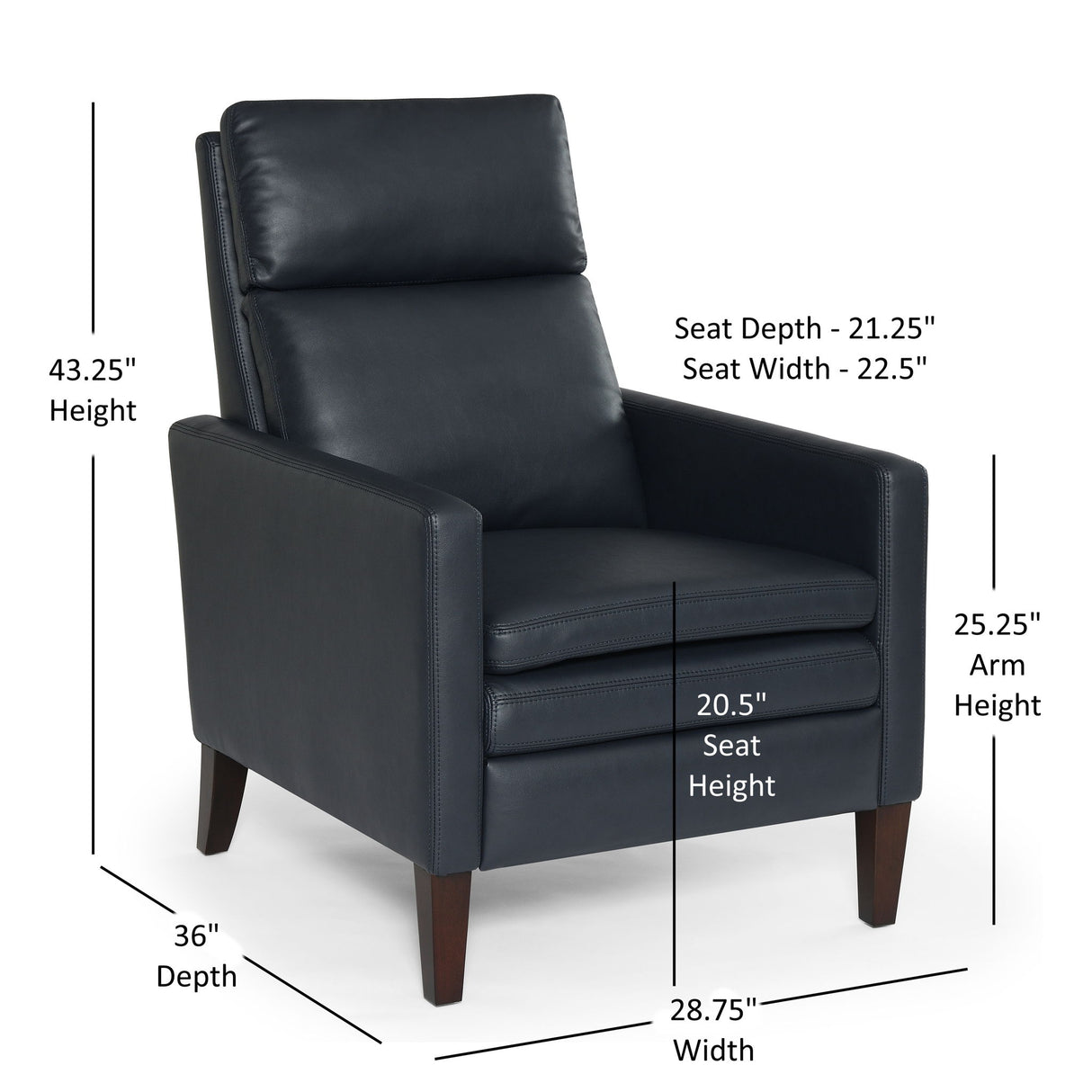 Vaughn - Push Back Recliner With Solid Hardwood Legs