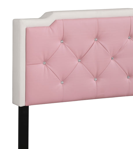 Deb - Twin Bed - White And Pink