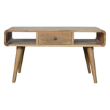 Curved Coffee Table - Oak