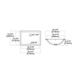 Modern Ceramic Undermount Bathroom Sink With Overflow, High Quality