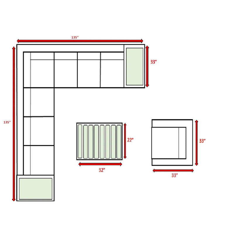 Sectional, Stylish Entertainment, Outdoor Living