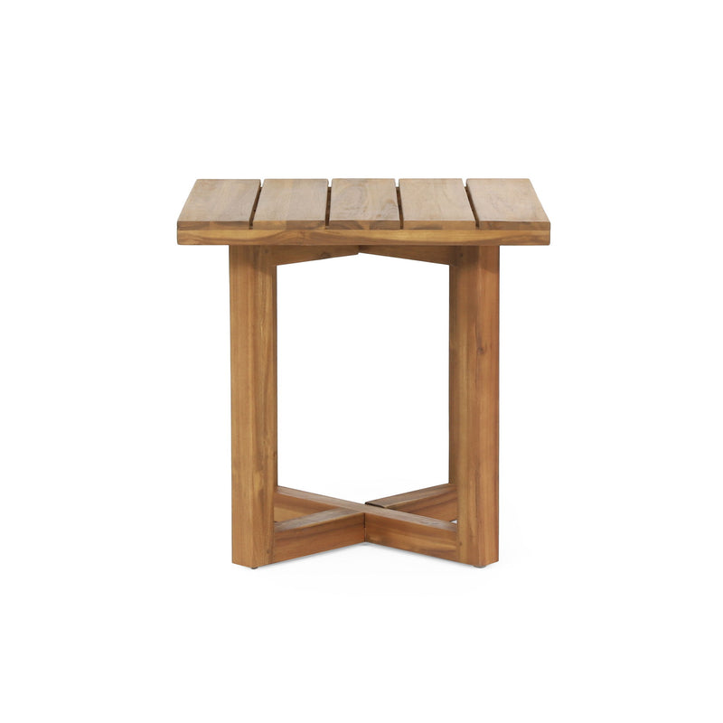 Ella - Square Side Table With Cross Stretcher Base