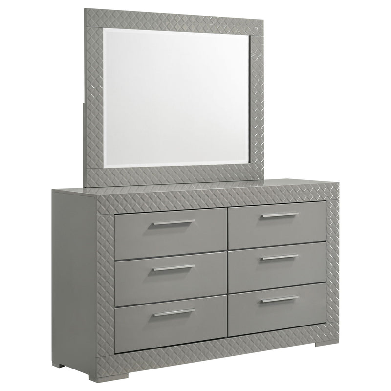 Pierce - 6 Drawer Dresser And Mirror
