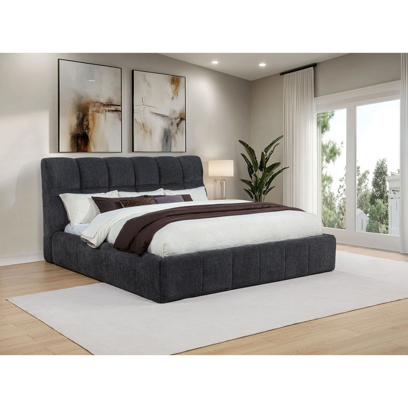 Branson - Platform Bed With Tufted Headboard