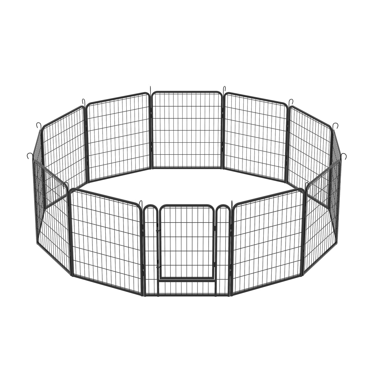 Heavy Duty Metal Playpen With Door, Dog Fence Pet Exercise Pen For Outdoor, Indoor