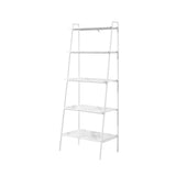 Modern Ladder Bookshelf - White / White