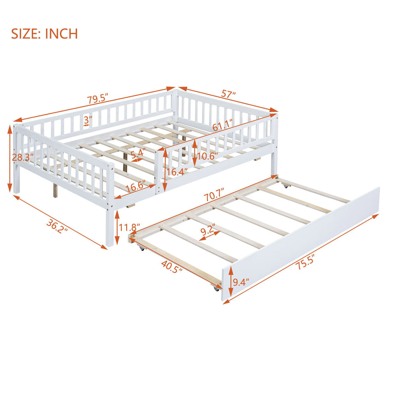Multi Functional Wooden Daybed Bed