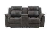 Steban - Console Reclining Loveseat - Gray