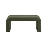 Modern Contemporary Boucle Waterfall Bench