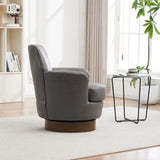 Swivel Accent Chairs Armchair With Stainless Steel Base