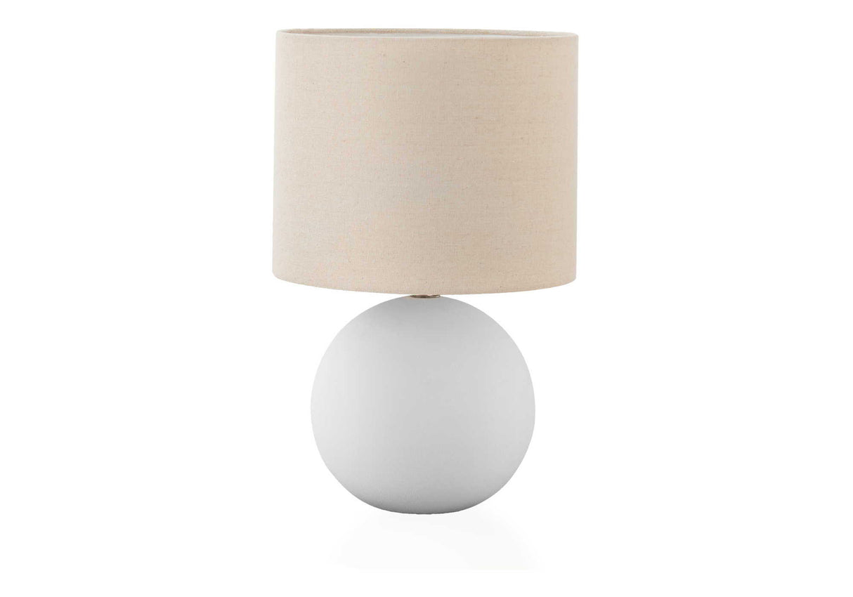Contemporary Lighting, Table Lamp, Resin, Ceramic - Cream