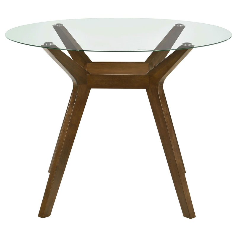Flynn - Round Counter Height Dining Table - Brown