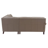 Laguna - Sectional Leather - Brown