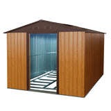 Outdoor Metal Storage Shed With Floor Base