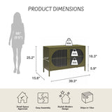 Luna - Wide 2 Door Accent Cabinet - Olive Green