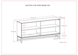Banting - Low Wide Bookcase - Walnut Brown