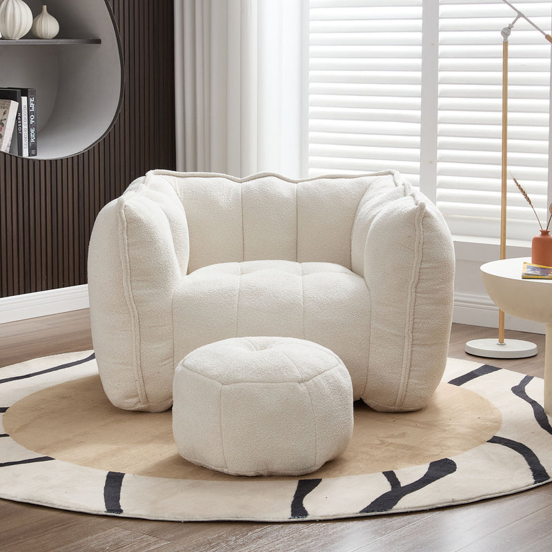 Soft Bean Bag Chair With High Resilient Foam