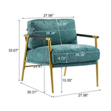Modern Accent Chair With Plush Cushions, Cozy Seating